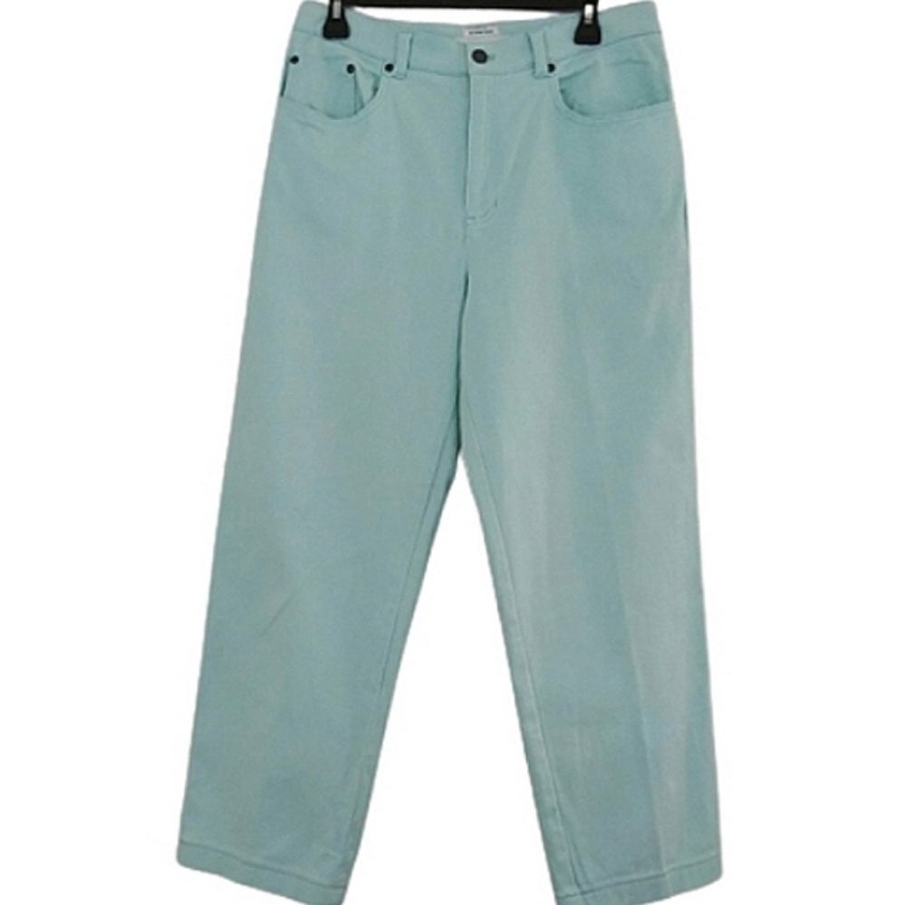 Jones New York High Waist Denim Jeans Robins Egg Blue Size 10